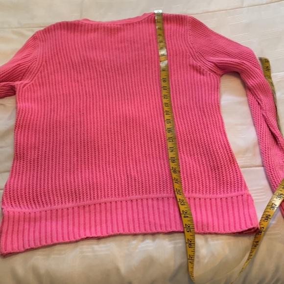 J. Crew Pink Knit Long Sleeve Sweater size XL - Picture 14 of 15